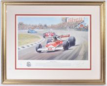 FORMULA 1 RACING - TONY SMITH - BRITISH GREATS - SIGNED PRINT