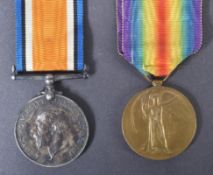 WWI FIRST WORLD WAR MEDAL DUO - DEVON REGIMENT