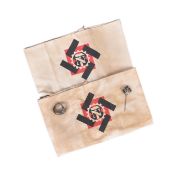 SECOND WORLD WAR GERMAN TECHNICAL EMERGENCY HELP ARMBANDS