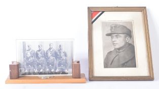 TWO SECOND WORLD WAR FRAMED GERMAN PHOTOGRAPHS