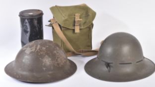 WWII SECOND WORLD WAR RESPIRATOR GAS MASKS & HELMETS