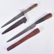 TWO EARLY 20TH CENTURY NORTH AFRICAN / ALGERIAN DAGGERS