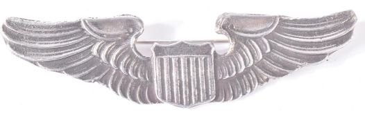 WWII SECOND WORLD WAR US UNITED STATES B-29 PILOT WINGS BADGE