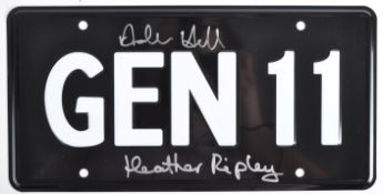 CHITTY CHITTY BANG BANG - AUTOGRAPHED LICENSE PLATE