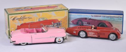 TWO VINTAGE TIN PLATE CLOCKWORK / MOTOR FRICTION MODEL CARS