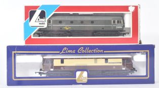 TWO LIMA OO GAUGE MODEL RAILWAY DIESEL TRAINSET LOCOMOTIVES