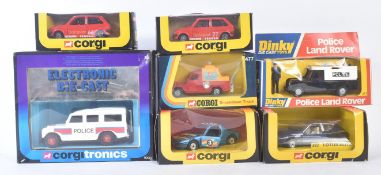 COLLECTION OF VINTAGE CORGI AND DINKY TOYS BOXED DIECAST MODELS