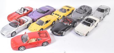 COLLECTION OF ASSORTED 1/18 SCALE DIECAST MODEL CARS