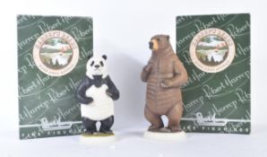 HARROPS BEARS – ROBERT HARROP – X2 FIGURINES / STATUES
