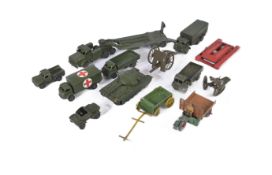 COLLECTION OF ASSORTED VINTAGE DIECAST OF MILITARY INTEREST