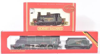 TWO VINTAGE HORNBY OO GAUGE MODEL RAILWAY TRAINSET LOCOMOTIVES