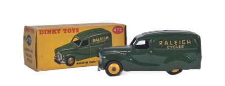 VINTAGE DINKY TOYS DIECAST MODEL 472 - AUSTIN VAN RALEIGH CYCLES