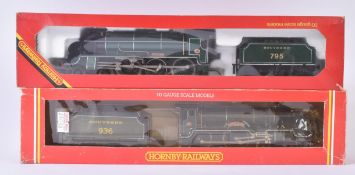 TWO VINTAGE HORNBY OO GAUGE MODEL RAILWAY TRAINSET LOCOMOTIVES