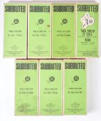 COLLECTION OF ASSORTED VINTAGE SUBBUTEO TABLE TOP FOOTBALL TEAMS