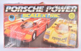 VINTAGE SCALEXTRIC SLOT CAR RACING SET ' PORSCHE POWER '
