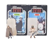 STAR WARS - TWO VINTAGE ACTION FIGURES WITH CARDBACKS