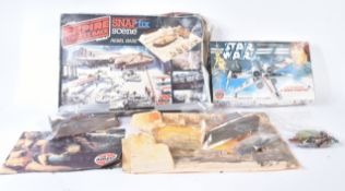 STAR WARS - COLLECTION OF VINTAGE AIRFIX MODEL KITS / PLAYSETS