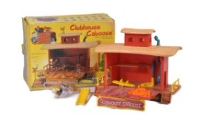 VINTAGE TOMY CLUB HOUSE CABOOSE PLAYSET
