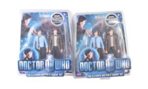 Doctor Who - Character Options - x2 ' The Eleventh Doctor's Crash Set ' twin action figures. Both fa