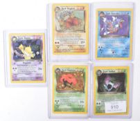 POKEMON - X5 WIZARDS OF THE COAST TEAM ROCKET CARDS