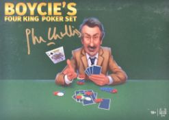 ESTATE OF JOHN CHALLIS - SIGNED FOUR KING POKER SET
