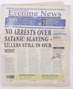 A TOUCH OF FROST - PRODUCTION USED PROP NEWSPAPER