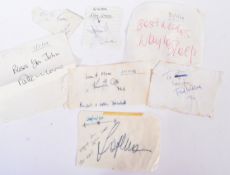 AUTOGRAPHS - COLLECTION OF ASSORTED SIGNATURES