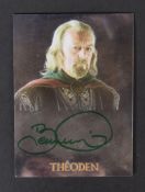 COLLECTION OF BERNARD HILL - LORD OF THE RINGS - TOPPS CARD