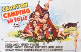 CARRY ON CAMPING (1969) - DANISH ONE SHEET MINI-POSTER