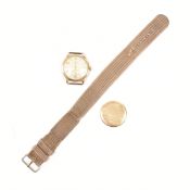 HALLMARKED 9CT GOLD LONGINES BAUME WRIST WATCH