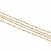 VINTAGE 9CT GOLD FINE LINK CHAIN NECKLACE