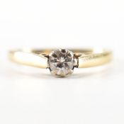 HALLMARKED 18CT GOLD & DIAMOND RING