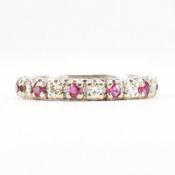 FRENCH RUBY & DIAMOND ETERNITY RING