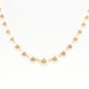 HALLMARKED 14CT GOLD & CULTURED PEARL NECKLACE