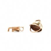 TWO HALLMARKED 9CT GOLD PENDANT CHARMS