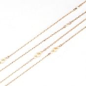 VINTAGE GOLD & CULTURED PEARL SAUTOIR NECKLACE