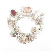 VINTAGE SILVER CHARM BRACELET