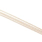 VINTAGE 9CT GOLD FINE LINK CHAIN NECKLACE