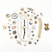 COLLECTION OF VINTAGE COSTUME JEWELLERY