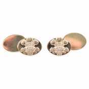 PAIR OF HALLMARKED 9CT GOLD CUFFLINKS