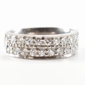 PLATINUM & DIAMOND HALF ETERNITY RING