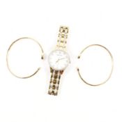 BULOVA WRIST WATCH & BANGLE BRACELET SET