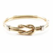 VINTAGE BI TONE GOLD KNOT BRACELET