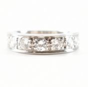 WHITE GOLD & DIAMOND HALF ETERNITY RING