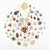 COLLECTION OF ASSORTED COSTUME JEWELLERY PENDANTS