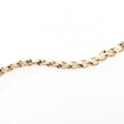 9CT GOLD FANCY LINK WATCH CHAIN BRACELET