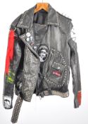 RETRO VINTAGE PUNK LEATHER JACKET