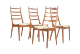 K.S. MOBLER - MATCHING SET OF FOUR DANISH TEAK CHAIRS