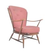 LUCIAN ERCOL - MID CENTURY BEECH AND ELM WINDSOR ARMCHAIR