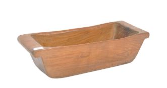 20TH CENTURY DUGOUT AND POLISHED SYCAMORE PLANTER
